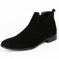 Black suede