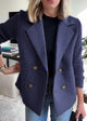 Women's Tailored Mid-Length Coat Jackets in Pink - View 4 | Bellmere