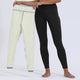 Women's fleece-lined ankle-length leggings with a high-rise waistband and close-fitting legs