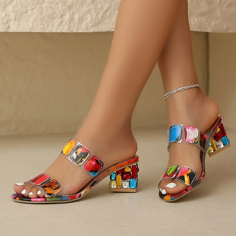 Zakiya | Women's Vibrant Double-Strap Sandals