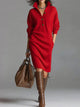 Women's Chic Sweater Dress in Yellow - View 2 | Bellmere