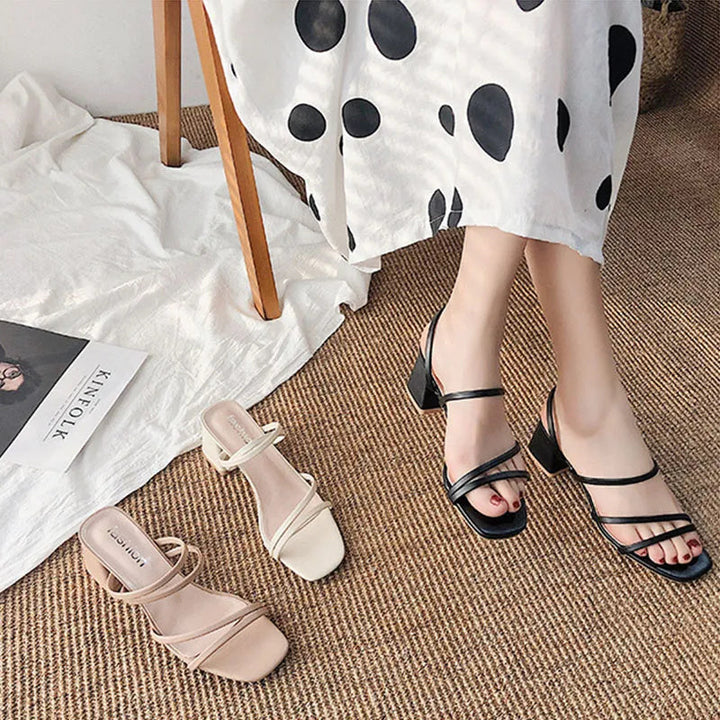 Meryem | Women's Strappy Block Heel Sandals