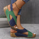 Comfort Sandal in Blue - View 9 | Bellmere