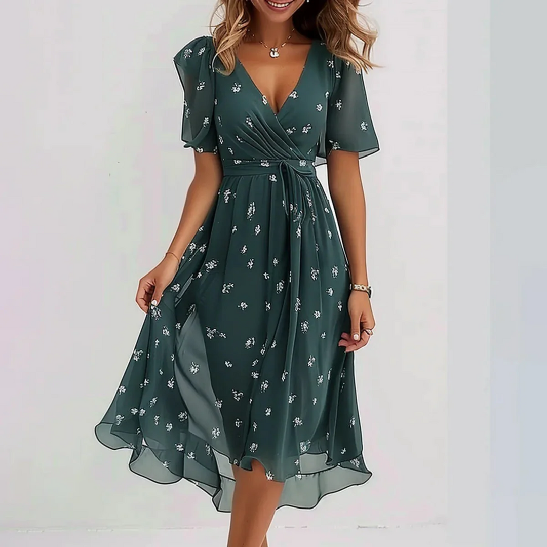 Women's Lightweight Summer Dress in Green | Bellmere