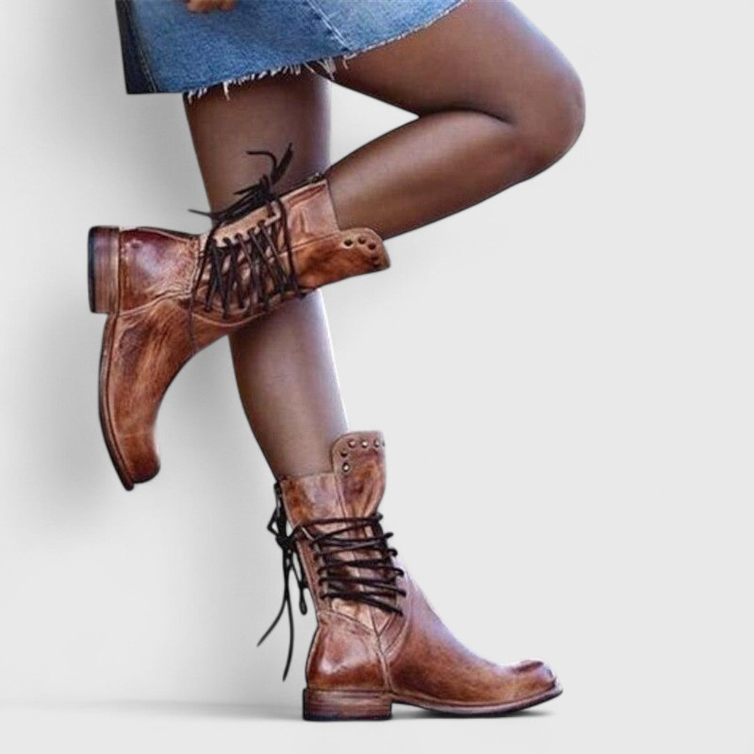 Mid-Calf Women's Comfort Boots in Brown - View 5 | Bellmere