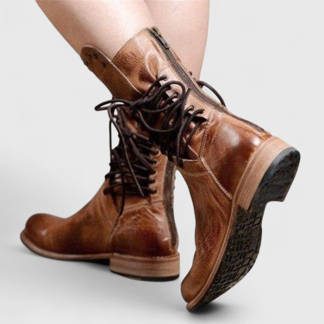 Mid-Calf Women's Comfort Boots in Brown - View 6 | Bellmere