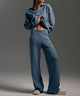 Women's coordinated knit sweater and trousers set