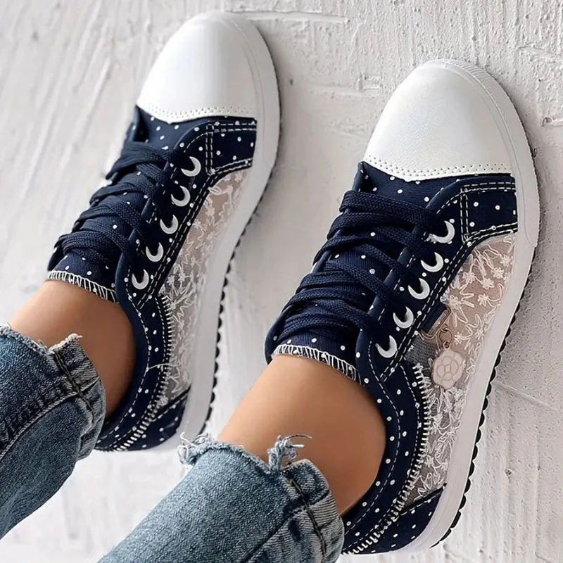 Women's Comfort Sneakers in Light Blue (Almost Sold Out) - View 10 | Bellmere