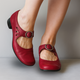 Vegan Leather Sandals in Black - View 4 | Bellmere