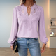 Lightweight Women's Blouse Sweater in Red - View 7 | Bellmere