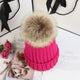 Classic Knit Beanie with Pom in Khaki - View 10 | Bellmere