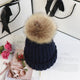 Classic Knit Beanie with Pom in Khaki - View 7 | Bellmere