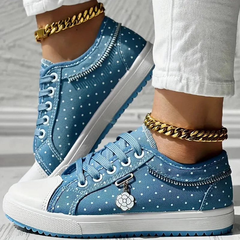 Women's Comfort Sneakers in Light Blue (Almost Sold Out) - View 11 | Bellmere
