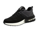Women's lace-up sneakers with textured multicolour upper and layered sole