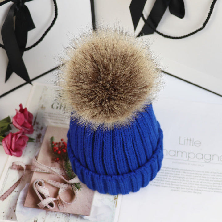 Classic Knit Beanie with Pom in Khaki - View 9 | Bellmere