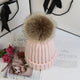 Classic Knit Beanie with Pom in Khaki - View 12 | Bellmere
