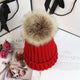 Classic Knit Beanie with Pom in Khaki - View 19 | Bellmere