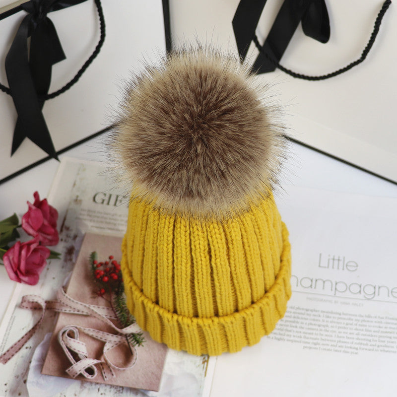 Classic Knit Beanie with Pom in Khaki - View 8 | Bellmere