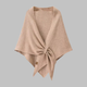 Women's Soft Triangle Shawl in Red Striped - View 11 | Bellmere