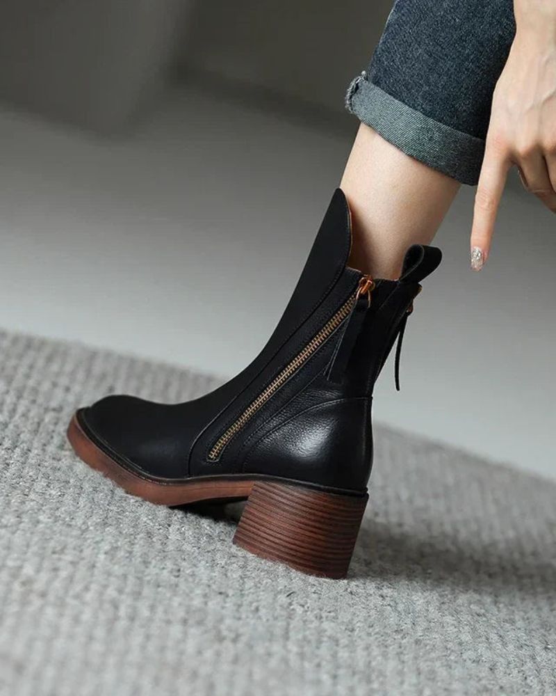 Women's Ankle Boots in Black - View 4 | Bellmere
