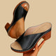 Sandals with Thick Heels in Gold - View 4 | Bellmere