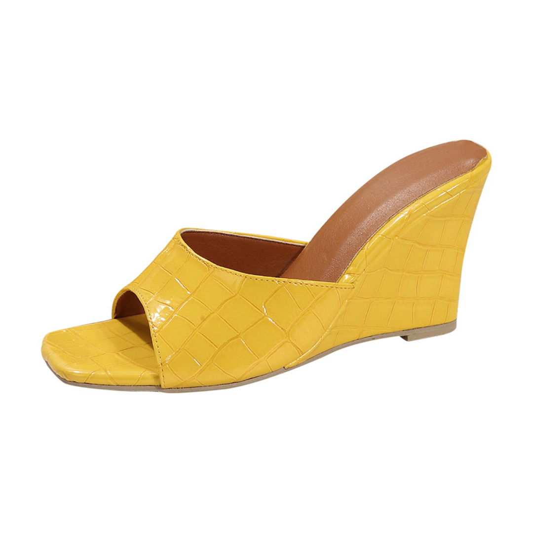 Carole | Women's Monroe Faux Snake Leather Wedges