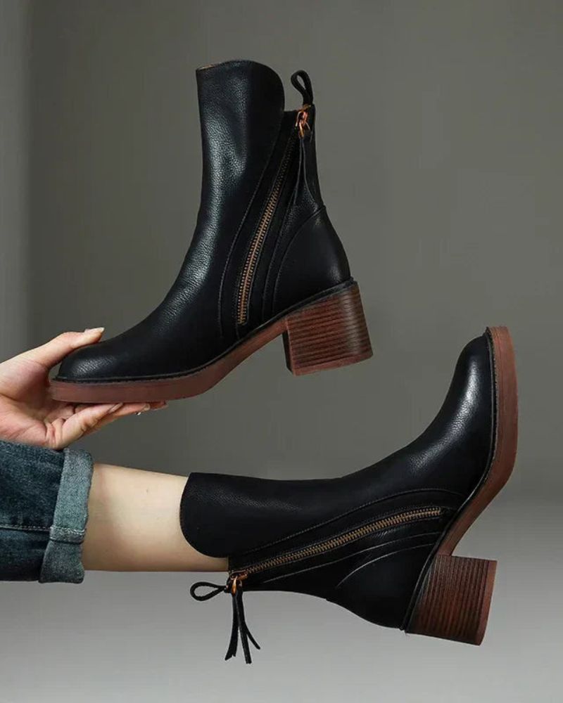 Women's Ankle Boots in Black | Bellmere