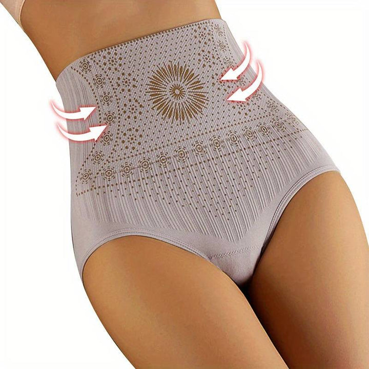 High-Waisted Slimming Underwear in Beige - View 4 | Bellmere