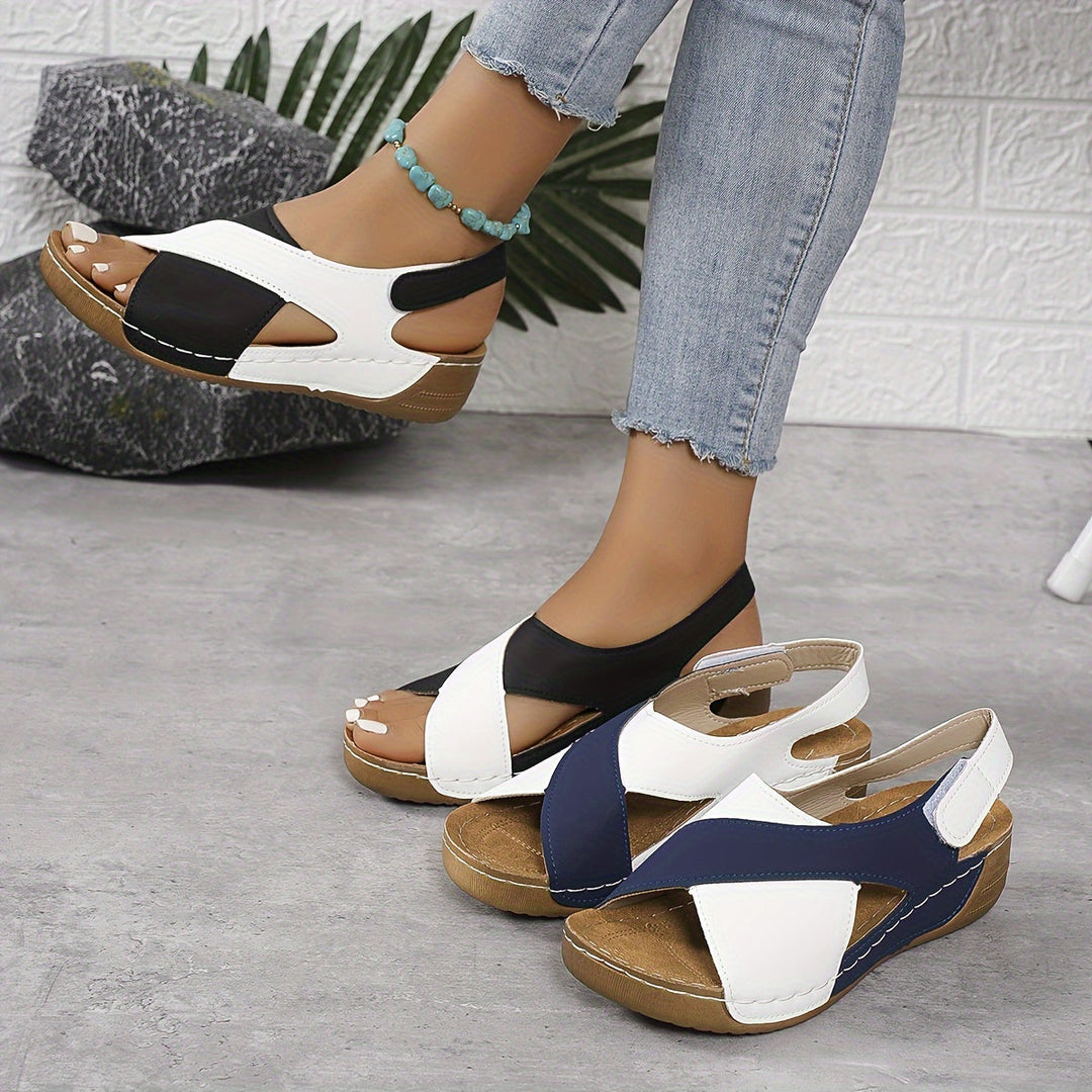 Comfort Sandal in Blue - View 2 | Bellmere