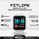 Smartwatch with rectangular HD display and wrist strap
