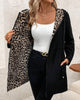 Women's Reversible Leopard Print Coat in Red - View 2 | Bellmere