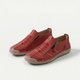 Women's low profile lace-up sneakers with side zip