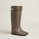 Women's tall knee-high riding boots with strap detail