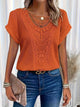 Women's Round Neck Lace Top in Beige - View 3 | Bellmere