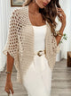 Women's draped open cardigan