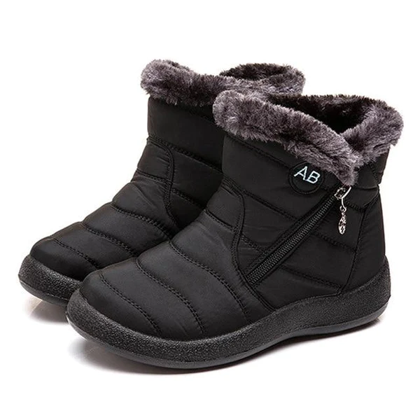 OrthoFit Soft Sole Winter Boots in Black | Bellmere