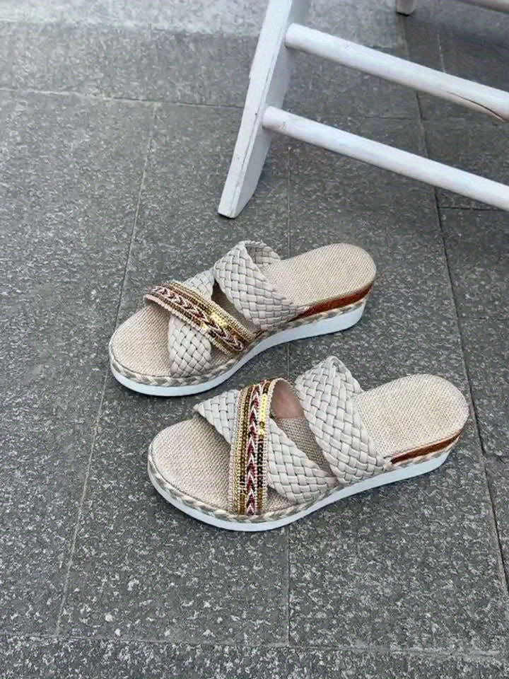 Ignacia | Women's New Summer Women'S Collection, Stylish Woven Rope Sandals