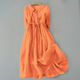 Women's Casual Dress in Orange - View 2 | Bellmere