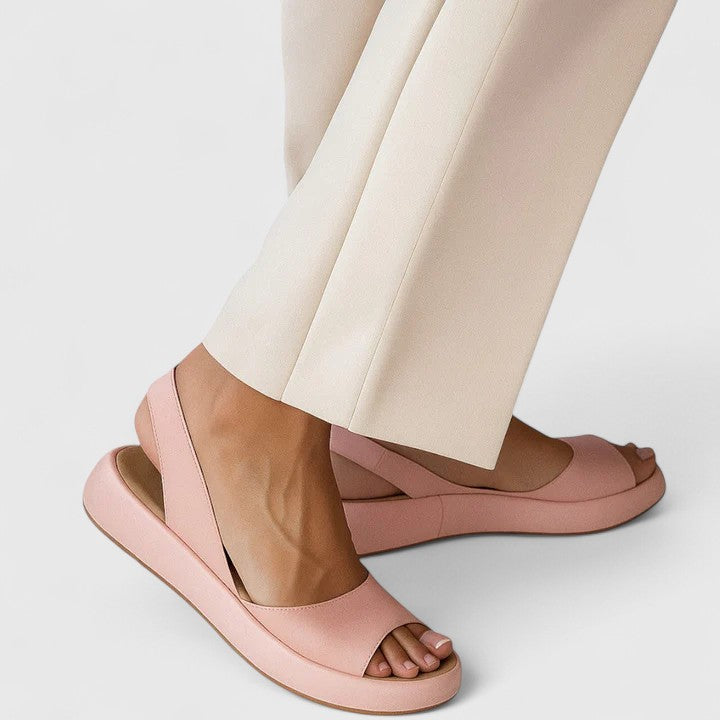 Tracy | Women's Peep Toe Slingback Flatform Sandals