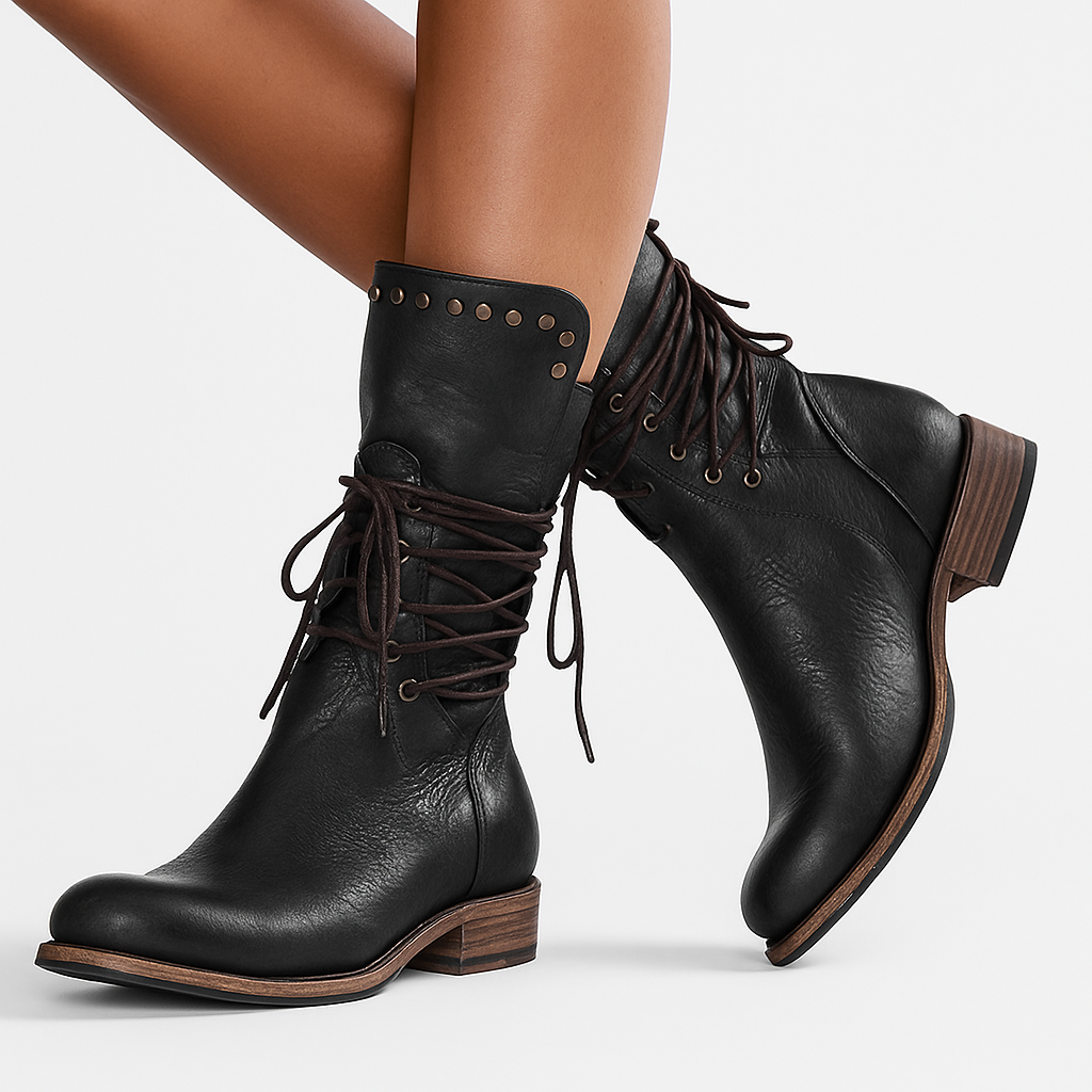 Mid-Calf Women's Comfort Boots in Brown - View 2 | Bellmere