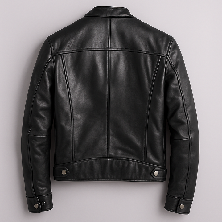 Unisex solid zip front jacket with stand collar and multiple zip pockets