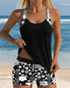 Women's Two-Piece Swimsuit with Floral Pattern in Pink - View 5 | Bellmere