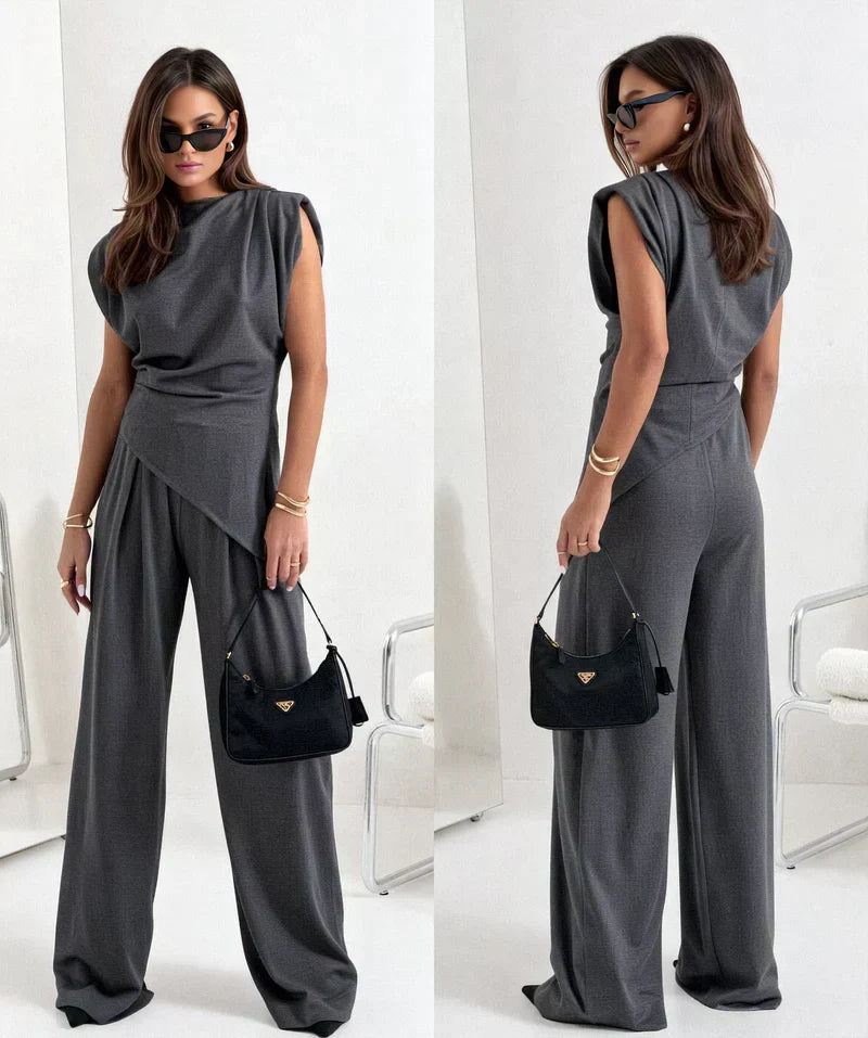 Women's Two-Piece Ensemble Kleidung & Accessoires in Dark Gray - View 3 | Bellmere