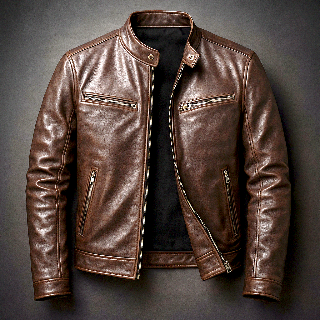 Unisex solid zip front jacket with stand collar and multiple zip pockets