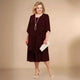 Elegant Chiffon Dress in Black - View 4 | Bellmere
