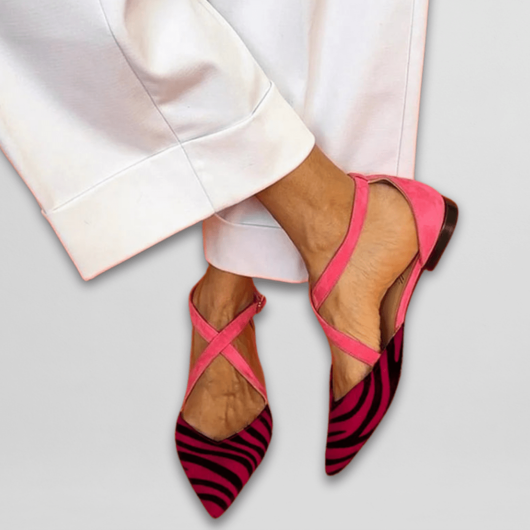 Women's Strappy Ballet Flats, Crossover Ankle Strap