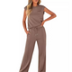 Women's Summer Lounge Co-Ord Set in Black - View 2 | Bellmere