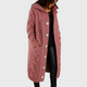 Women's Elegant Cosy Coat in Blue - View 2 | Bellmere