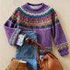 Women's vintage cable knit sweater