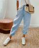 Women's High-Waist Trousers with Side Pockets in Beige - View 3 | Bellmere